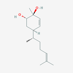 Chemical structure of 3,4-Dihydroxybisabola-1,10-diene