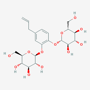 Chemical structure of 3,4-Dihydroxyallylbenzene 3,4-di-O-glucoside
