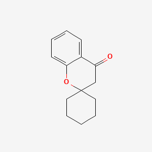 Chemical structure of 3,4-dihydrospiro[1-benzopyran-2,1'-cyclohexane]-4-one