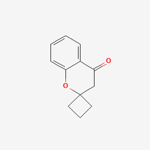 Chemical structure of 3,4-dihydrospiro[1-benzopyran-2,1'-cyclobutane]-4-one