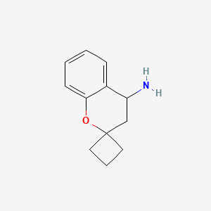 Chemical structure of 3,4-dihydrospiro[1-benzopyran-2,1'-cyclobutane]-4-amine