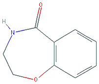 Chemical structure of 2,3,4,5-Tetrahydro-1,4-benzoxazepin-5-one