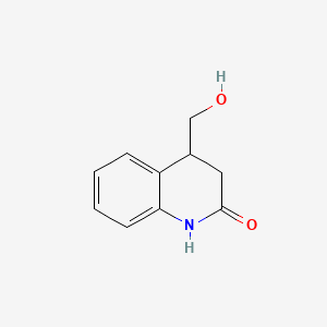 Chemical structure of 3,4-dihydro-7-(hydroxymethyl)quinolin-2(1H)-one