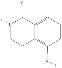 Chemical structure of 3,4-Dihydro-5-hydroxy-1(2H)-isoquinolinone