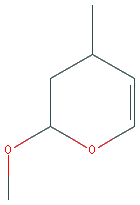 Chemical structure of 3,4-Dihydro-2-methoxy-4-methyl-2H-pyran