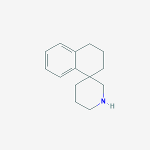 Chemical structure of 3,4-dihydro-2H-spiro[naphthalene-1,3'-piperidine]