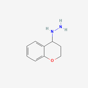 Chemical structure of Chroman-4-ylhydrazine