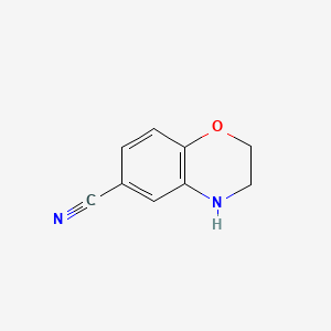 Chemical structure of 3,4-Dihydro-2H-benzo[b][1,4]oxazine-6-carbonitrile