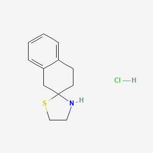 Chemical structure of 3,4-Dihydro-1H-spiro[naphthalene-2,2'-[1,3]thiazolidine] hydrochloride