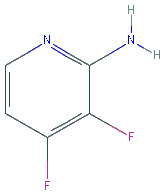 Chemical structure of 3,4-Difluoropyridin-2-amine