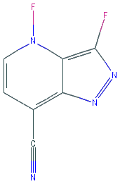 Chemical structure of 3,4-Difluoropyrazolo[1,5-a]pyridine-7-carbonitrile