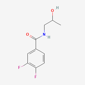 Chemical structure of 3,4-Difluoro-N-(2-hydroxypropyl)benzamide