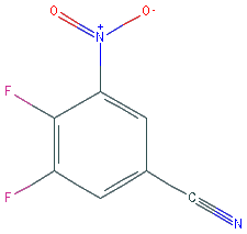 Chemical structure of 3,4-Difluoro-5-nitrobenzonitrile