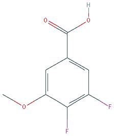 Chemical structure of 3,4-Difluoro-5-methoxybenzoic acid