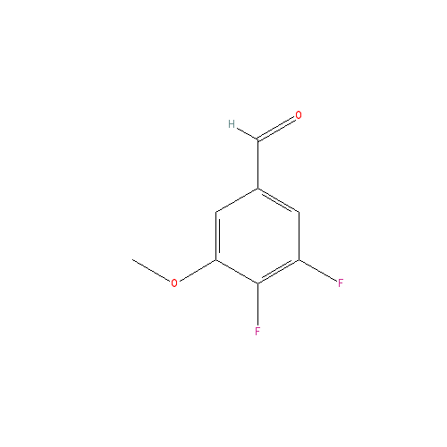Chemical structure of 3,4-Difluoro-5-Methoxybenzaldehyde