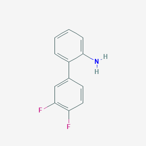 Chemical structure of 3',4'-Difluoro[1,1'-biphenyl]-2-amine