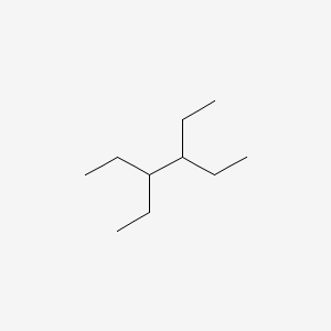 Chemical structure of 3,4-Diethylhexane