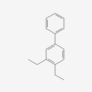 Chemical structure of 3,4-diethylbiphenyl