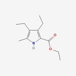 Chemical structure of 3,4-Diethyl-2-ethoxycarbonyl-5-methylpyrrole