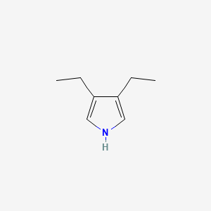 Chemical structure of 3,4-Diethylpyrrole