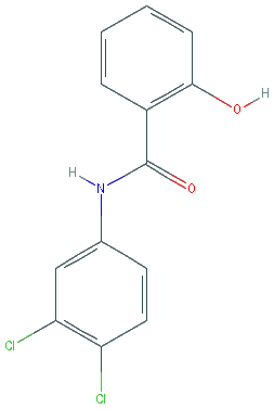 Chemical structure of 3',4'-Dichlorosalicylanilide