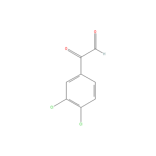 Chemical structure of 3,4-dichlorophenylglyoxal hydrate