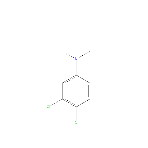 Chemical structure of 3,4-dichloro-N-ethylaniline