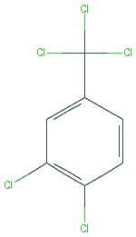 Chemical structure of 3,4-Dichlorobenzotrichloride