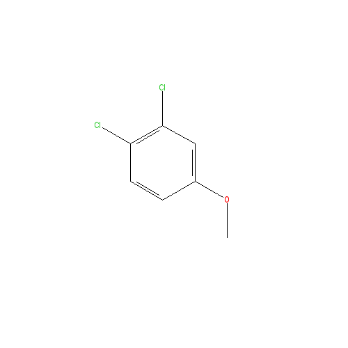 Chemical structure of 3,4-Dichloroanisole