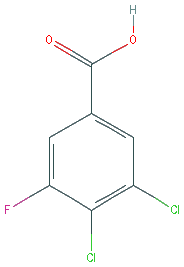 Chemical structure of 3,4-Dichloro-5-fluorobenzoic acid