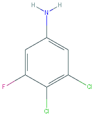 Chemical structure of 3,4-Dichloro-5-fluoroaniline