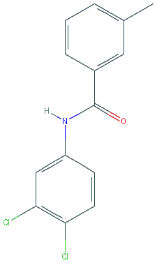 Chemical structure of 3',4'-DICHLORO-3-METHYLBENZANILIDE