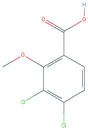 Chemical structure of 3,4-Dichloro-2-methoxybenzoic acid