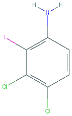 Chemical structure of 3,4-Dichloro-2-iodoaniline