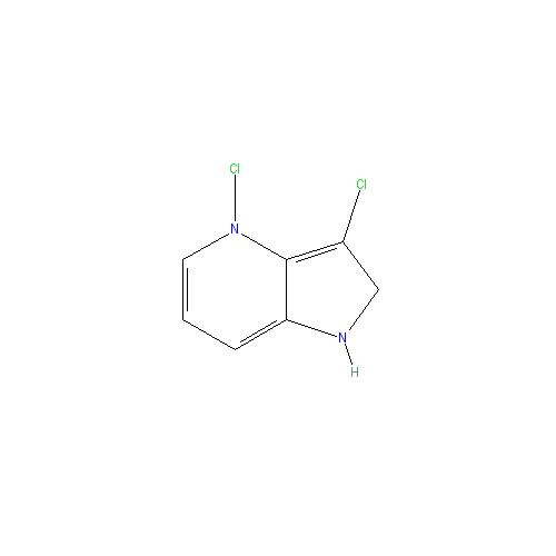 Chemical structure of 3,4-Dichloro-1H-pyrrolo[2,3-b]pyridine