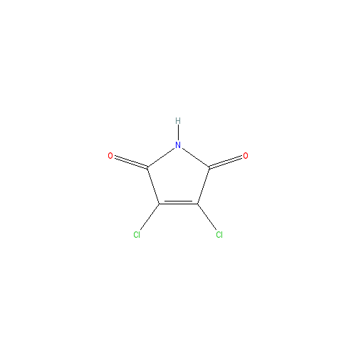 Chemical structure of 3,4-Dichloro-1H-pyrrole-2,5-dione