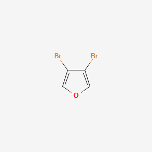 Chemical structure of 3,4-Dibromofuran