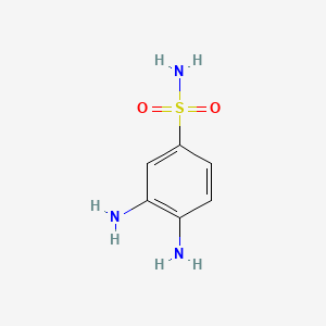 Chemical structure of 3,4-Diaminobenzenesulfonamide