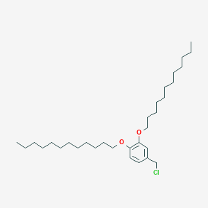 Chemical structure of 3,4-Bis(dodecyloxy)benzyl chloride