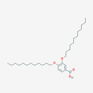 Chemical structure of 3,4-Didodecyloxybenzoic acid