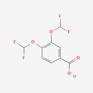 Chemical structure of 3,4-Bis(difluoromethoxy)benzoic Acid