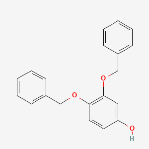 Chemical structure of 3,4-Bis(benzyloxy)phenol