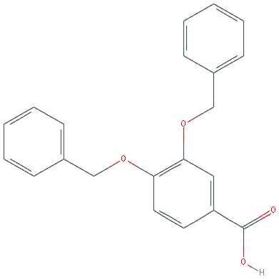 Chemical structure of 3,4-Bis(benzyloxy)benzoic acid