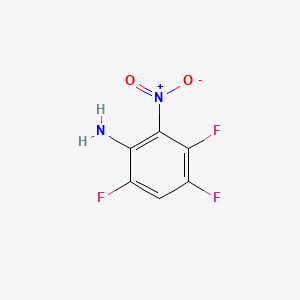 Chemical structure of 3,4,6-Trifluoro-2-nitroaniline