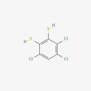 Chemical structure of 3,4,6-trichlorobenzene-1,2-dithiol
