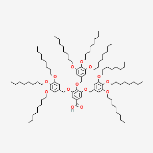 Chemical structure of 3,4,5-tris[3,4,5-tris(octyloxy)benzyloxy] benzoic acid