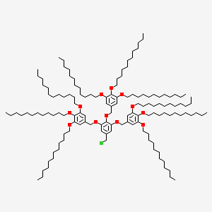 Chemical structure of 3,4,5-tris[3,4,5-tris(dodecyloxy)benzyloxy] benzyl chloride