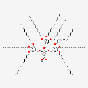 Chemical structure of 3,4,5-tris[3,4,5-tris(dodecyloxy)benzyloxy] benzoic acid