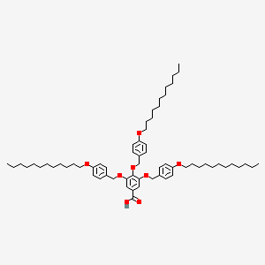 Chemical structure of 3,4,5-tris[(4-dodecyloxy)benzyloxy] benzoic acid