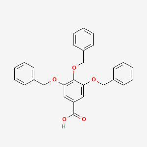 Chemical structure of 3,4,5-Tris(benzyloxy)benzoic Acid